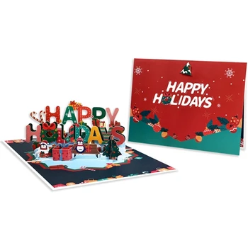 Аксессуары для рождественских подарочных карт Дополнят ваш подарок с помощью 3D Blessing Card new