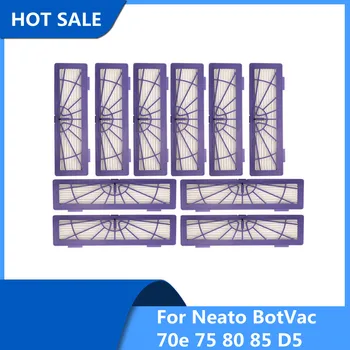 10 шт. Сменный пылевой фильтр HEPA для роботизированных пылесосов Neato BotVac 70e, 75 80 85 серии D5, запчасти для роботов