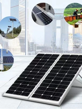 Зарядка солнечной панели аккумулятора 12 В для выработки фотоэлектрической энергии на колесах