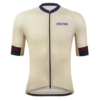 【НОВИНКА】 ENCYMO Pro Team Высококачественная Мужская Велосипедная Майка С Коротким рукавом, Облегающая Велосипедную дорожную велосипедную одежду