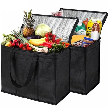 Автомобильная портативная сумка-холодильник для ланча, Складной изоляционный пакет со льдом для пикника, Термосумка для еды, Сумки для напитков, Изолированные сумки, Сумка для доставки еды