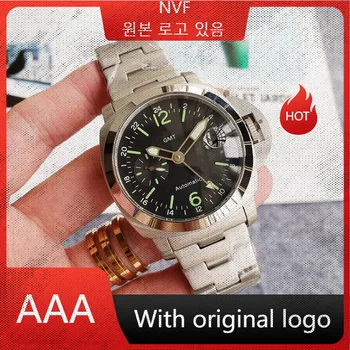 Мужские часы NVF 904l из нержавеющей стали, автоматические механические часы 43 мм-pna