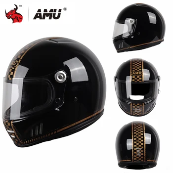 Мотоциклетный шлем с HD-объективом, защита от падения, аварийный шлем, полная защита лица, летний Воздухопроницаемый и удобный