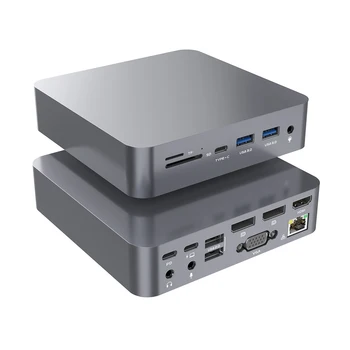 Для Док-станции Расширения Док-Станция Для Ноутбука USB-Концентратор 100 Вт PD 4K HD USB3.0 Порт Type C Концентратор Для Ноутбука MacBookPro