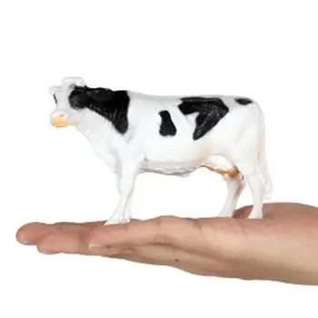 Игрушки-модели коров на ферме, безопасная и веселая детская игрушка-модель коровы на ферме, реалистичные фигурки семьи коров на ферме с ручной росписью