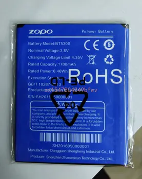 BT530S New Замена платы аккумулятора емкостью 1700 мАч для ZOPO ZP330 ZP331
