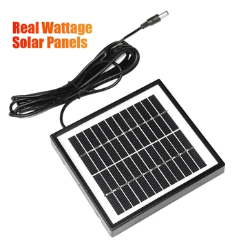 Солнечная панель 12 В 2 Вт, панель солнечного садового освещения, запчасти DIY, порт постоянного тока, солнечная панель, аккумуляторный модуль для зарядного устройства