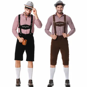 Новый Традиционный пивной костюм для мужчин на немецком карнавале Октоберфест