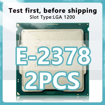 Процессор Xeon E-2378 2,6 ГГц 16 МБ 65 Вт 8 Ядер 16-Поточный процессор LGA1200 для серверной материнской платы C256 чипсет E 2378 CPU
