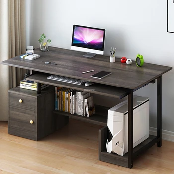 Современный компьютерный стол, стол для домашнего хранения, Простая офисная мебель, Деревянный стол для спальни, Студенческий письменный стол с выдвижным ящиком, U