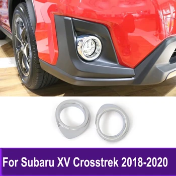 Автомобильные Аксессуары Хром Для Subaru XV Crosstrek SUV 2018 2019 2020 Передняя Противотуманная Фара Головного Противотуманного Фонаря Наклейка На Накладку Противотуманных Фар