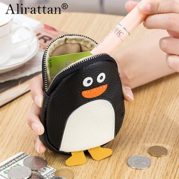 Alirattan 2023 Новая женская сумка для хранения Cute Animal Zero Wallet, кожаная сумка для рук, мини-креативная сумка для монет