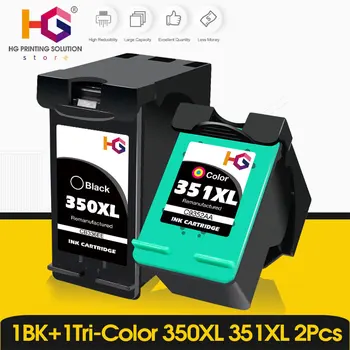 Замена картриджа Blcak/Tri-color с заправкой 350XL 351XL для HP 350 351 Чернильный Картридж Deskjet D4260 4260 D4360 C4200 C4480
