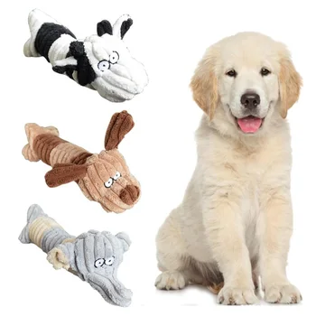 Забавная жевательная игрушка для собак в форме слона, собаки в форме коровы, плюшевые игрушки для домашних собак, кошек, кусающиеся жевательные игрушки, пищащие игрушки, товары для домашних животных