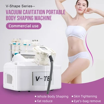 Портативная Многофункциональная машина для похудения тела Vela Body Shape V10 с кавитацией 80K для удаления целлюлита и жира Вакуумно-роликовая машина для ухода за глазами