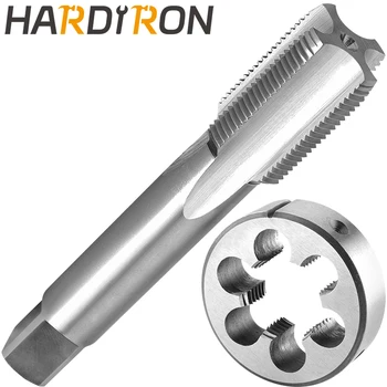 Hardiron M24 X 0,5 Метчик и матрица для правой руки, M24 x 0,5 метчик с машинной резьбой и круглая матрица
