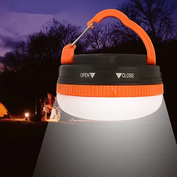 Светодиодный фонарь, портативный фонарь для кемпинга, уличный светильник для палатки с 5 режимами, Фиксируемый крючок для пеших прогулок, домашняя аварийная лампа