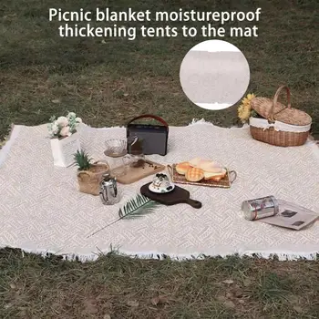 Одеяло для пикника, складное, в стиле Ins, влагостойкое, утолщенное, коврик для пикника на открытом воздухе, товары для дома, Пляжное одеяло
