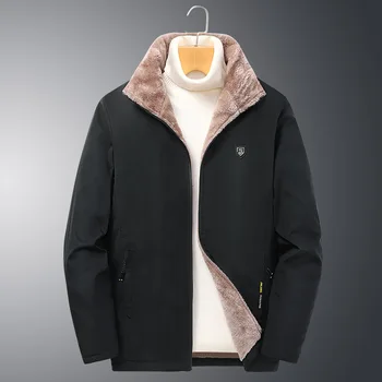 Мужская зимняя ветрозащитная теплая толстая флисовая куртка 2023, мужская модная повседневная куртка, мужская осенняя брендовая верхняя одежда, уличная классическая куртка, мужская