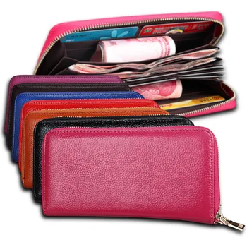 Модные кошельки на молнии, женские длинные кошельки, сумки, портмоне, держатель для карт, кожаный бумажник в виде бумажника