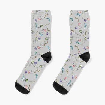 Носки с бактериями пастельной радуги, носки женские, женские носки