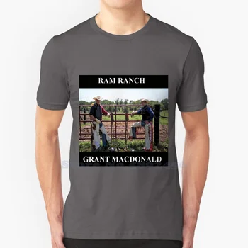 Футболка Ram Ranch Grant Macdonald (черно-белая) из 100% хлопка для мужчин и женщин