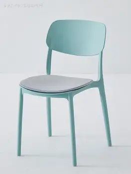 Стул home light, роскошный обеденный стул в скандинавском стиле, простая современная спинка, белый обеденный стол и стул, складываемый письменный стол в спальне, табурет