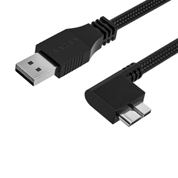 Длинный кабель USB 3.0-Micro B под углом 90 градусов SuperSpeed USB 3.0 Кабель для внешнего жесткого диска Зарядка Синхронизация данных Штекерный Шнур Micro-B.