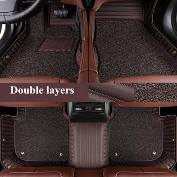 Ковры высокого качества! Специальные автомобильные коврики на заказ для Volkswagen Touareg 2024-2019 водонепроницаемые двухслойные ковры, бесплатная доставка