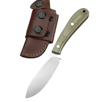 Стальной Нож с Фиксированным Лезвием 440C Full Tang для Мужчин С Кобурой, Походные ножи для Тактической Охоты, Выживания, EDC, Ручные Инструменты