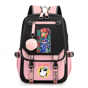 Anya Cute Backpack Spy X Семейные Школьные Сумки для Детей Bookbag College Studetns Сумки Для Ноутбуков Travel 2023 Mochilas Para Mujer