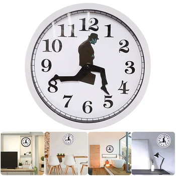 Настенные часы Ministry of Silly Walk, вдохновленные британской комедией, Новинка от комика, настенные часы, забавные бесшумные модные часы для домашнего декора