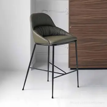 Роскошный дизайн Гостиной, Минималистичный офис, Высокий барный стул, Обеденный Металлический Мягкий Компьютерный стул, Эргономичная Барная мебель Sedie XY50BC