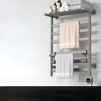Интеллектуальная Электрическая Вешалка для полотенец, Новая домашняя сушилка для ванной комнаты, Нагревающаяся без перфорации из углеродного волокна Gd22