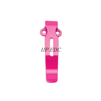 Розовый 420 Нержавеющая сталь С антипригарным лаковым покрытием 535 Зажим для кармана, зажим для задней части, Аксессуары для складного ножа