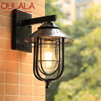 ULANI Открытый Черный Настенный Светильник LED Classic Retro Light Sconces Водонепроницаемый Декоративный для Домашнего Прохода