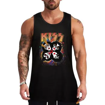 Новый ПОЦЕЛУЙ? the Band - Майка с логотипом Rock and Roll Over Splash, футболки для спортзала, одежда с аниме