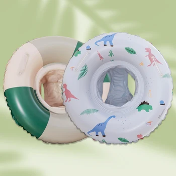 Кольцо для плавания с детским сиденьем из безопасного ПВХ материала Ретро-кольцо для плавания для детей и малышей Аксессуары для бассейна