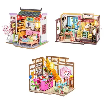 Миниатюрный кукольный домик, китайские винтажные поделки, подарки на день рождения для подростков, игрушки