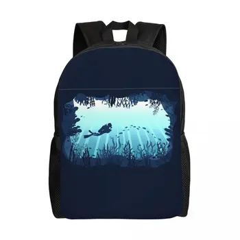 Дорожный рюкзак Deep Sea Caveran Diver Для женщин и мужчин, школьный рюкзак для ноутбука, сумки для студентов колледжа Dive Explore
