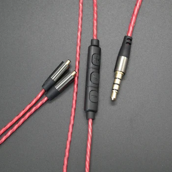 Модернизированный сменный кабель наушников для VJJB N1 Moxpad X3 Шнур гарнитуры с регулятором громкости микрофона для xiaomi iphone 7 7s