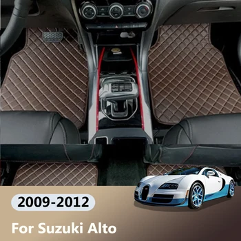 Кожаные водонепроницаемые детали Универсальные автомобильные коврики для Suzuki Alto 2009 2010 2011 2012 Ковры, аксессуары для ковриков