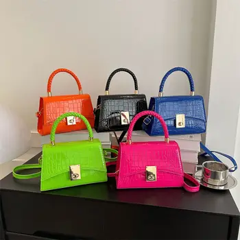 Женские сумки в стиле ретро с крокодиловым узором, трендовые сумки, дизайнерские роскошные сумки через плечо, женские сумки-тоутеры, сумки через плечо для женщин 2023