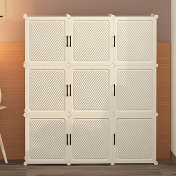 Скандинавские шкафы Пластиковый шкаф для хранения Переносные Дешевые Складные Эстетичные шкафы для спальни Мебель для прихожих Мебель для дома