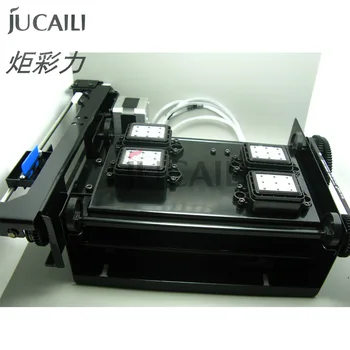 Двухмоторная чернильная станция JCL для печатающей головки Epson XP600 DX5 DX7 Четыре головки Чистая сборка Верхняя крышка Стопка