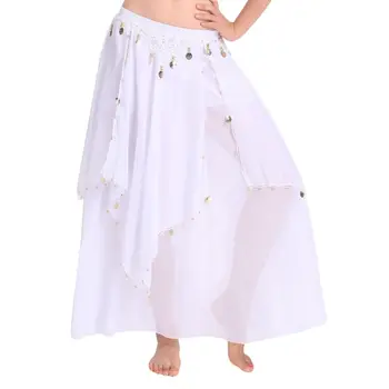 Женская юбка-солнце с кисточками, юбка для танцев с блестками, юбка для танца живота, костюмы для шоу, Испанская юбка