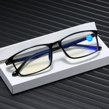 Сверхлегкая Оправа TR90 с защитой от синего света Очки для чтения с диоптриями +1.0 +1.5 +2.0 +2.5 До + 4,0 Женщины Мужчины Унисекс Очки для дальнозоркости
