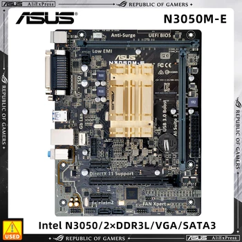 Материнская плата ASUS N3050M-E двухъядерный Celeron N3050 2 × DDR 8 ГБ PCI-E 2.0 2 × SATA III USB3.0 HDMI Micro ATX