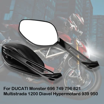 Боковое Зеркало заднего Вида Мотоцикла, Зеркало На Руле Для DUCATI Monster 696 749 796 821 Multistrada 1200 Diavel Hypermotard 939 950