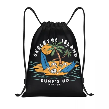 Изготовленные на заказ сумки для серфинга с черепом, Женские Мужские Легкие Сумки для серфинга на пляже, Спортивный рюкзак для хранения в тренажерном зале